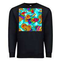 Black Pride lgbtq ice cream and sunflowers seamless Premium Sweatshirt - BundleAndBundleShop