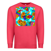 Cardinal Pride lgbtq ice cream and sunflowers seamless Premium Sweatshirt - BundleAndBundleShop