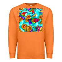 Carrot Pride lgbtq ice cream and sunflowers seamless Premium Sweatshirt - BundleAndBundleShop