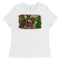 White donkey christmas Ladies Tee - Jasminsmagicworld