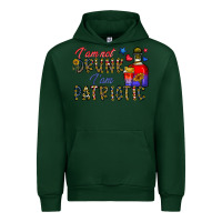Forest Green i'm drunk i'm patrıtoc Urban Hoodie - CowhideDigitalArt