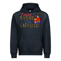 Navy i'm drunk i'm patrıtoc Urban Hoodie - CowhideDigitalArt