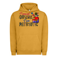 Pigment Peanut Butter i'm drunk i'm patrıtoc Urban Hoodie - CowhideDigitalArt