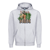 Heather Grey Soccer Mom Mother's Day Zipper Hoodie - HowdyJamesFarm