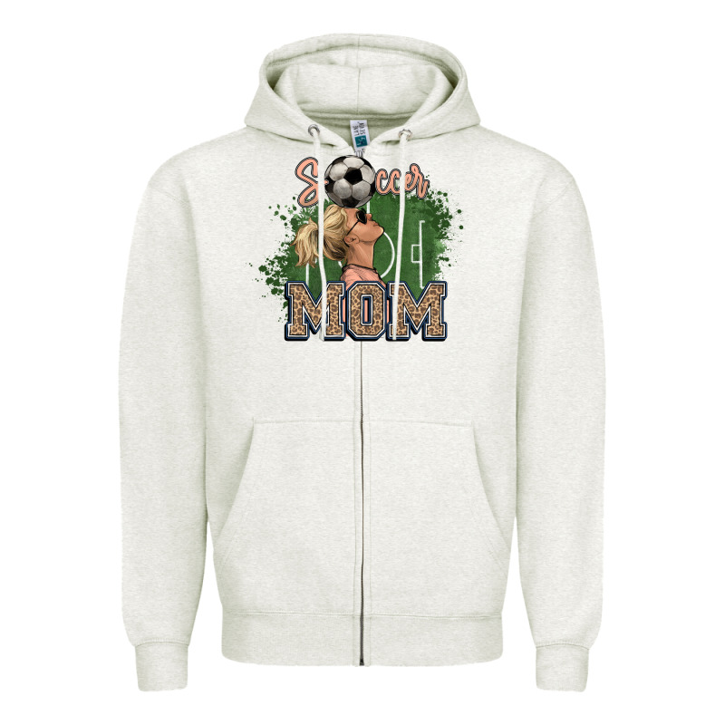 Soccer Mom Mother's Day Zipper Hoodie by HowdyJamesFarm | Teevron