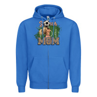 True Royal Soccer Mom Mother's Day Zipper Hoodie - HowdyJamesFarm