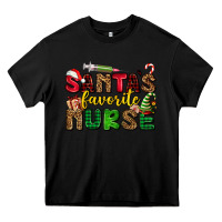 Black santas favorite nurse Heavy Core Tee - AdoDesignShop