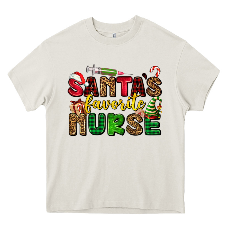 Santas Favorite Nurse Heavy Core Tee by AdoDesignShop | Teevron