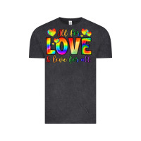 Vintage Black all for love and love for love Vintage Tee - LillyAllenDesigns