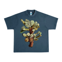 Midnight Navy Cholla Tree Cactus Urban Heavy Tee - LillyAllenDesigns