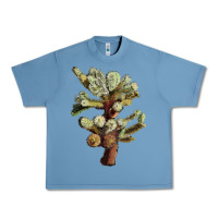 Pebble Blue Cholla Tree Cactus Urban Heavy Tee - LillyAllenDesigns