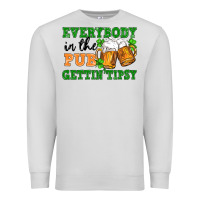 Dove Grey everybody in the pub gettin tipsy Premium Sweatshirt - FaDigitalArtStudio