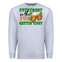 Heather Grey everybody in the pub gettin tipsy Premium Sweatshirt - FaDigitalArtStudio