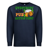 Navy everybody in the pub gettin tipsy Premium Sweatshirt - FaDigitalArtStudio