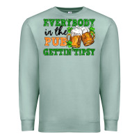 Seafoam everybody in the pub gettin tipsy Premium Sweatshirt - FaDigitalArtStudio