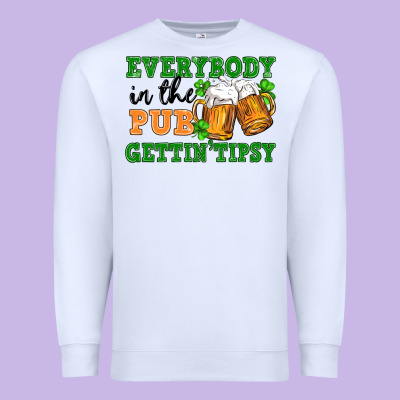 Everybody In The Pub Gettin Tipsy Premium Sweatshirt Designed By Fadigitalartstudio