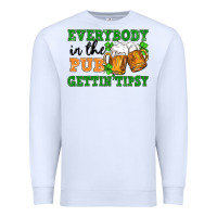 White everybody in the pub gettin tipsy Premium Sweatshirt - FaDigitalArtStudio
