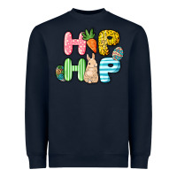 Navy Hip hop Easter Heavyweight Sweatshirt - NancyCooperArtShop