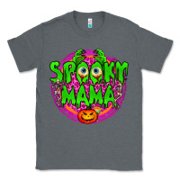 Charcoal Heather spooky mama Classic Tee - BundleAndBundleShop