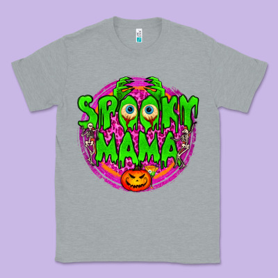Spooky Mama Classic Tee Designed By Bundleandbundleshop