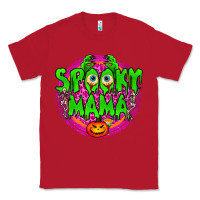 Red spooky mama Classic Tee - BundleAndBundleShop