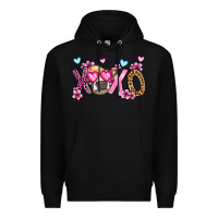 Black xoxo cow valentine's day Premium Hoodie - OliviaCreatesArt