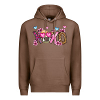 Chestnut xoxo cow valentine's day Premium Hoodie - OliviaCreatesArt