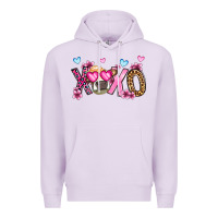 Lilac xoxo cow valentine's day Premium Hoodie - OliviaCreatesArt