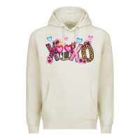 Oatmeal Heather xoxo cow valentine's day Premium Hoodie - OliviaCreatesArt