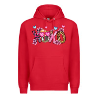 Red xoxo cow valentine's day Premium Hoodie - OliviaCreatesArt