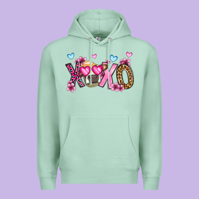 Xoxo Cow Valentine's Day Premium Hoodie Designed By Oliviacreatesart