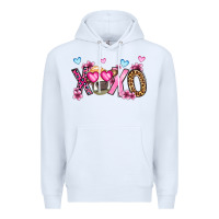 White xoxo cow valentine's day Premium Hoodie - OliviaCreatesArt