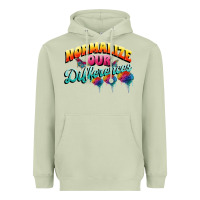 Matcha Normalize our differences Autism Heavyweight Hoodie - FaDigitalArtStudio