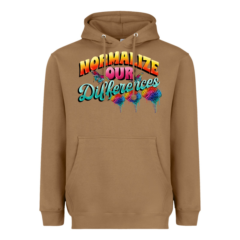 Normalize Our Differences Autism Heavyweight Hoodie by FaDigitalArtStudio | Teevron