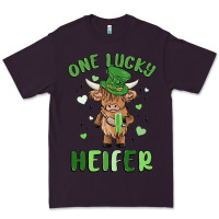 Plum one lucky heifer Premium Tee - MaliasSmallBusiness