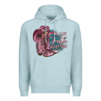 Blue Mist Walk By Faith Not By Sight Premium Hoodie - JahusDesignShop