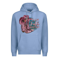 Colony Blue Walk By Faith Not By Sight Premium Hoodie - JahusDesignShop
