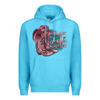 Ocean Blue Walk By Faith Not By Sight Premium Hoodie - JahusDesignShop
