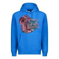 True Royal Walk By Faith Not By Sight Premium Hoodie - JahusDesignShop