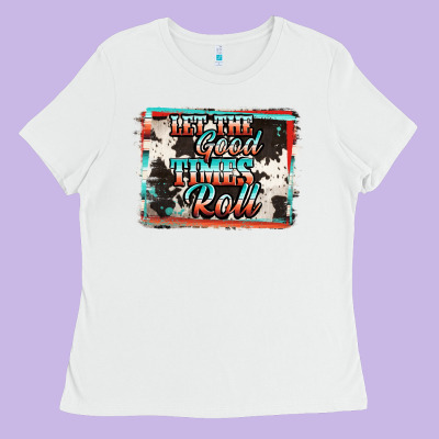 Let The Good Times Roll Ladies Tee Designed By Jasminsmagicworld