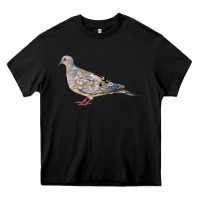 Black American Dove Heavy Core Tee - LillyAllenDesigns