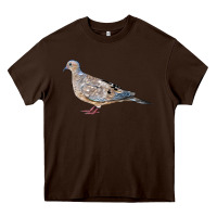 Chocolate Brown American Dove Heavy Core Tee - LillyAllenDesigns