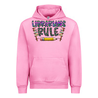 Fuchsia Pink librarians rule Urban Hoodie - CowhideDigitalArt
