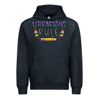 Navy librarians rule Urban Hoodie - CowhideDigitalArt