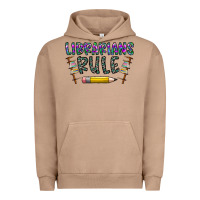 Pigment Burro librarians rule Urban Hoodie - CowhideDigitalArt