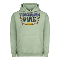 Pigment Oil Green librarians rule Urban Hoodie - CowhideDigitalArt
