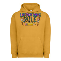 Pigment Peanut Butter librarians rule Urban Hoodie - CowhideDigitalArt