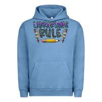 Pigment Pebble Blue librarians rule Urban Hoodie - CowhideDigitalArt
