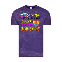 Cloud Purple be careful who you hate it could be someone you Vintage Tee - LillyAllenDesigns
