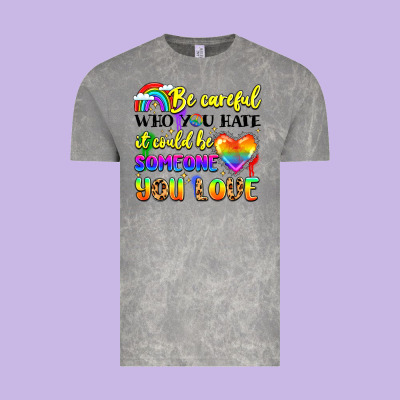 Be Careful Who You Hate It Could Be Someone You Vintage Tee Designed By Lillyallendesigns